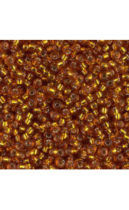 Miyuki rocailles Perlen 11/0 - Silver lined topaz 11-2422